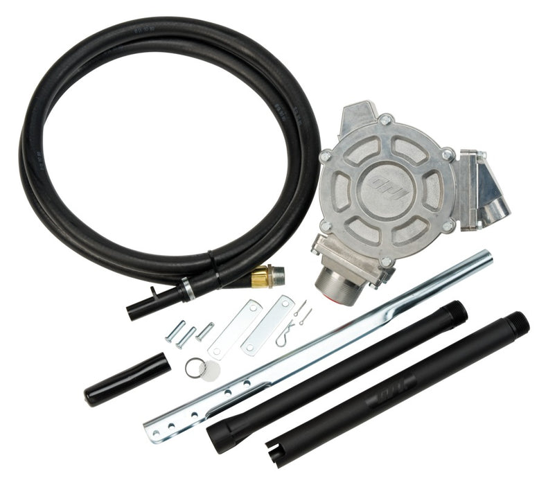 ATI Deluxe Dual-Flo Manual Hand Fuel Transfer Pump w/ 8' hose (50 Gals/100  strokes) - ATI-HP100-UL